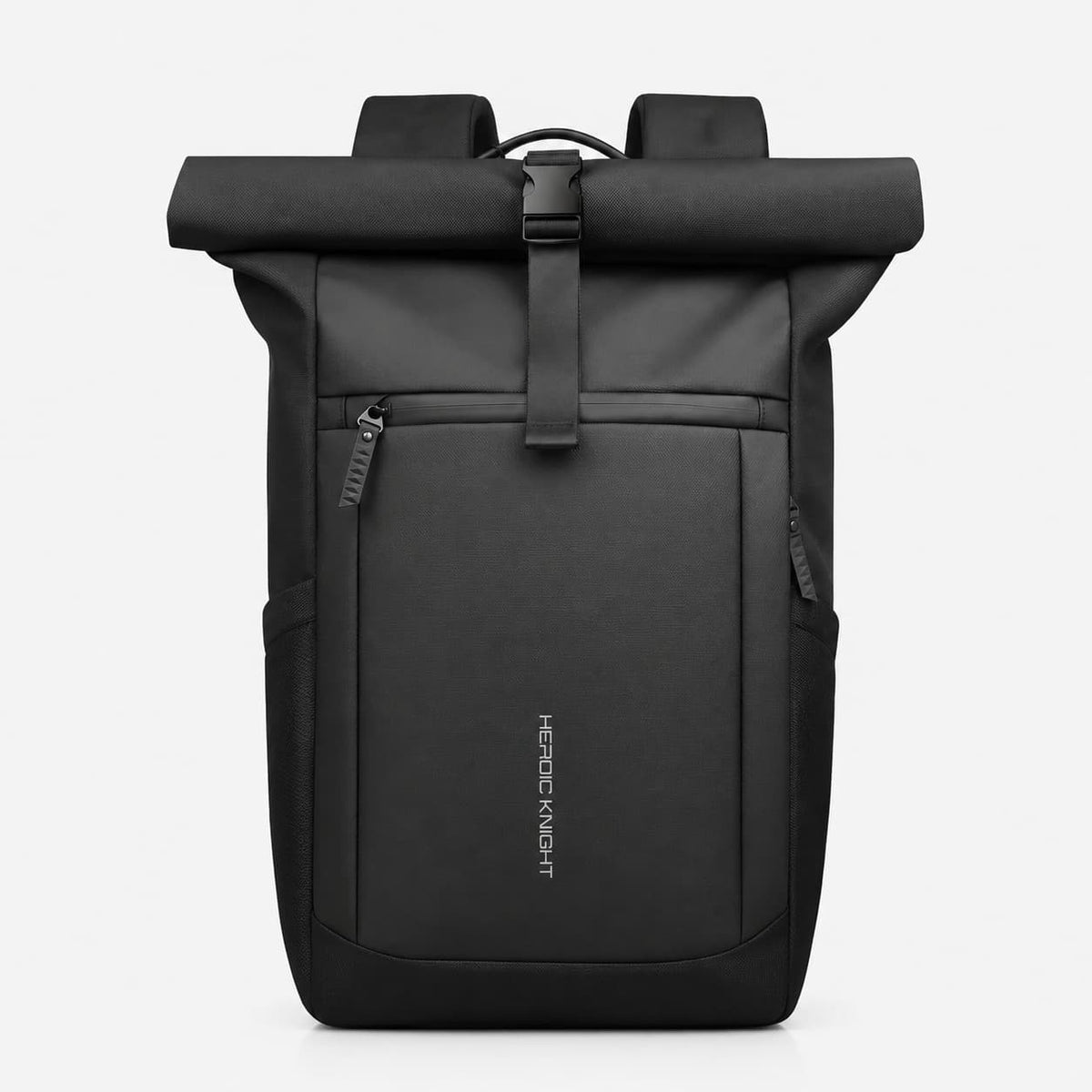 Roll Top Backpack Black Maison Dorsal