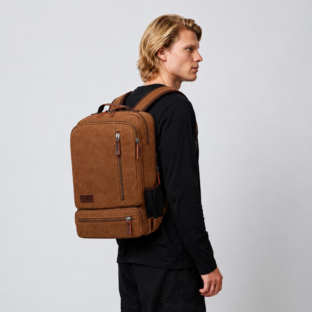 Men's Vintage Backpack Dark Gray Maison Dorsal