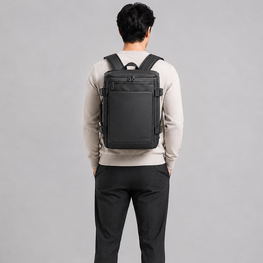 Backpacks Rectangular Black ruksly