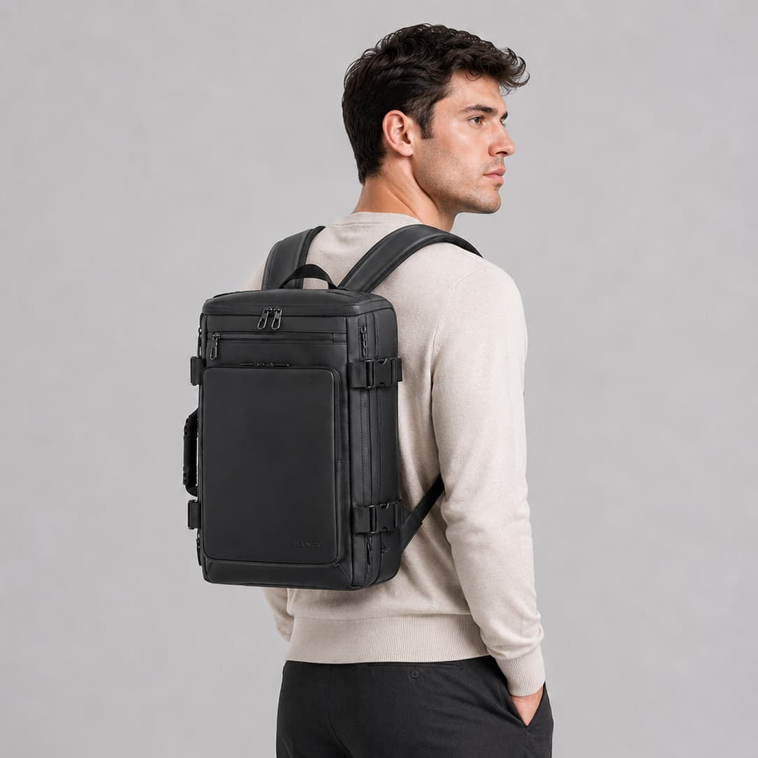 Backpacks Rectangular Black ruksly