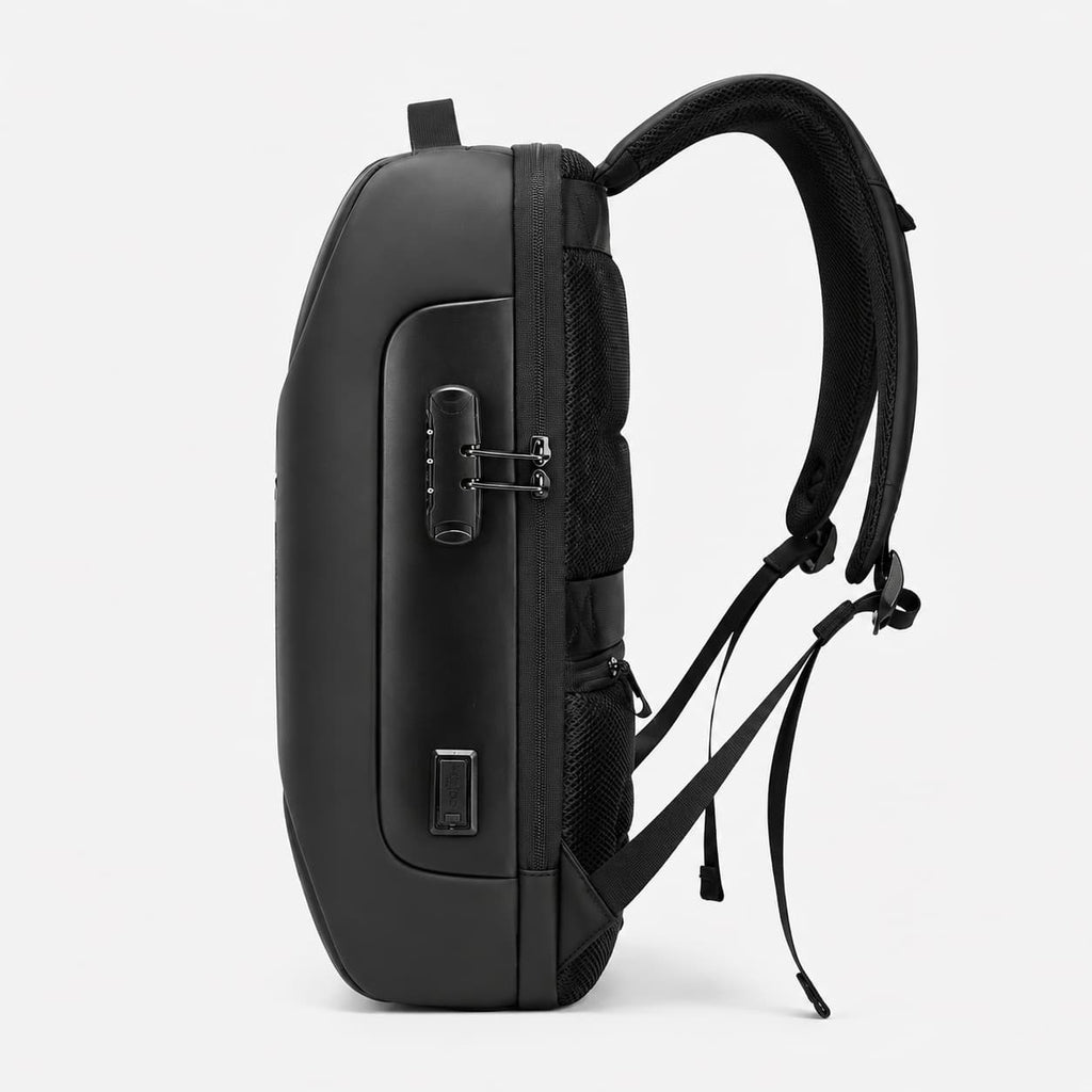 Black Anti-Theft Backpack – Secure & Stylish Maison Sacori