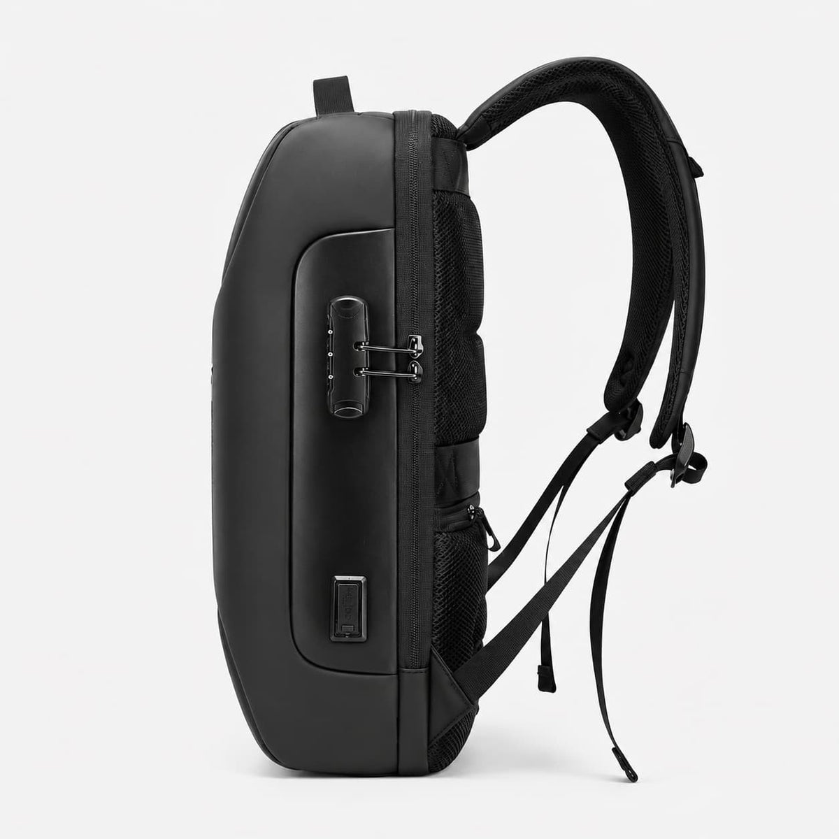 Black Anti-Theft Backpack – Secure & Stylish Maison Sacori