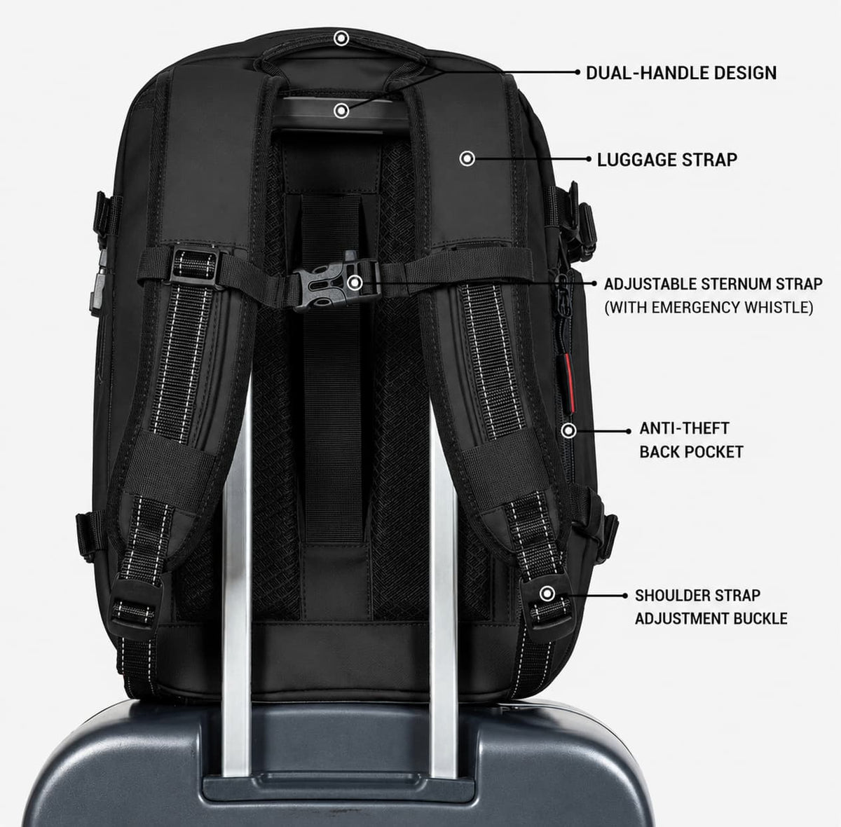 Vacuum Compression Travel Backpack Maison Sacori