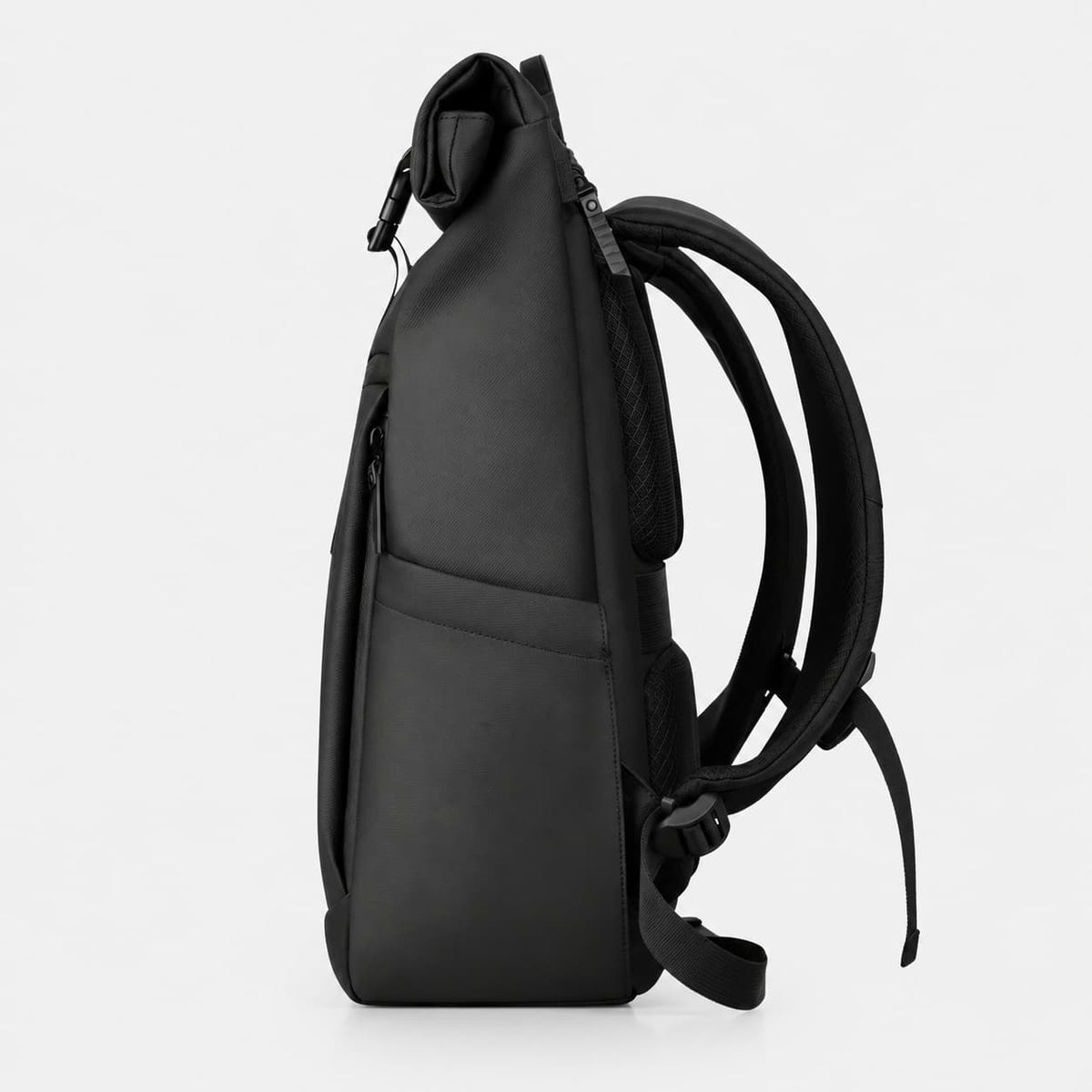 Roll Top Backpack Black Maison Dorsal