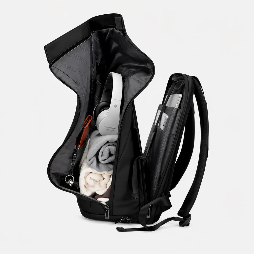 Modern 16-Inch Roll Top Laptop Backpack Maison Sacori