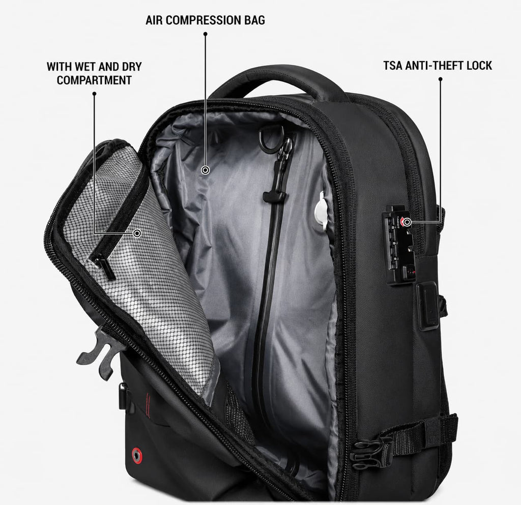 Vacuum Compression Travel Backpack Maison Sacori