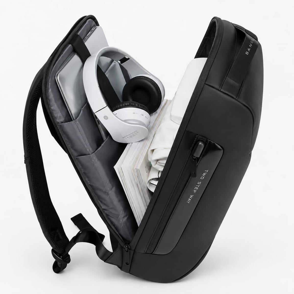 Black Anti-Theft Backpack – Secure & Stylish Maison Sacori