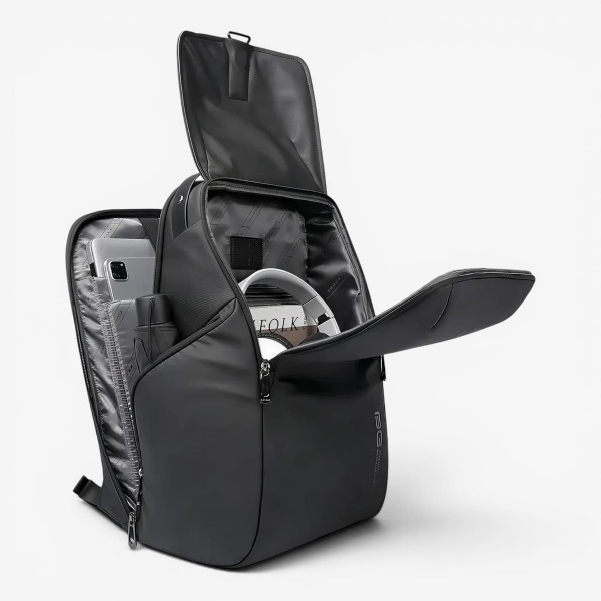 Travel Backpacks For Women Black Flap Top ruksly