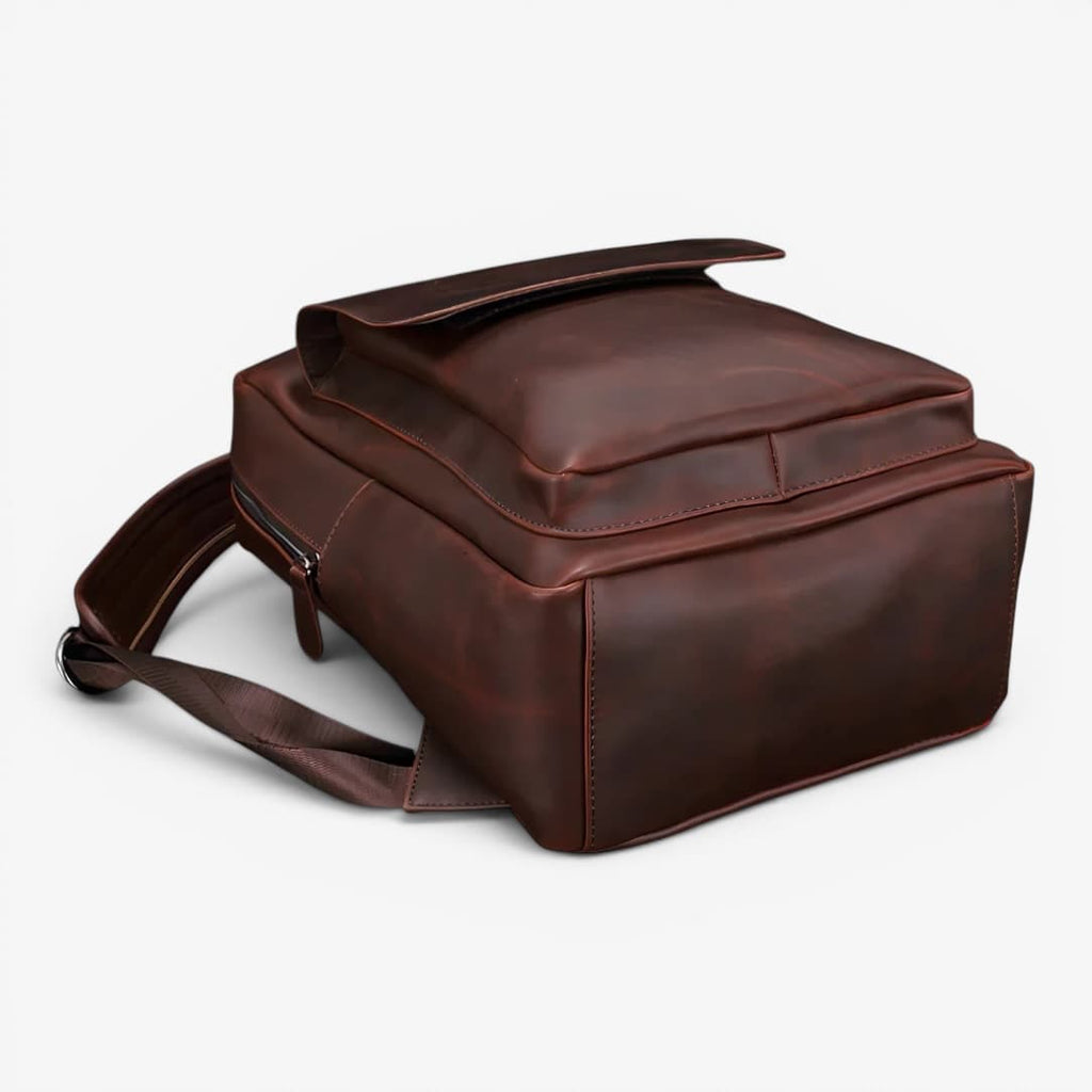 Men’s Vintage Leather Backpack ruksly