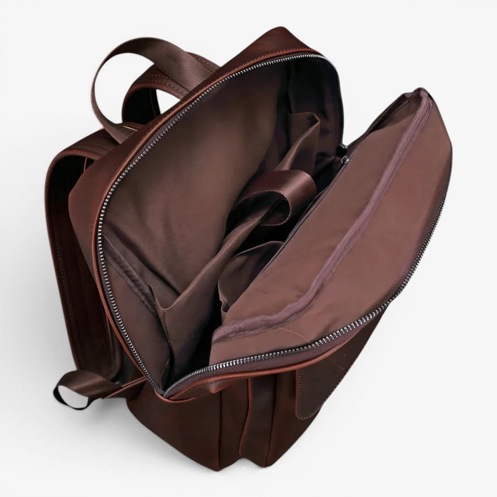 Men’s Vintage Leather Backpack ruksly