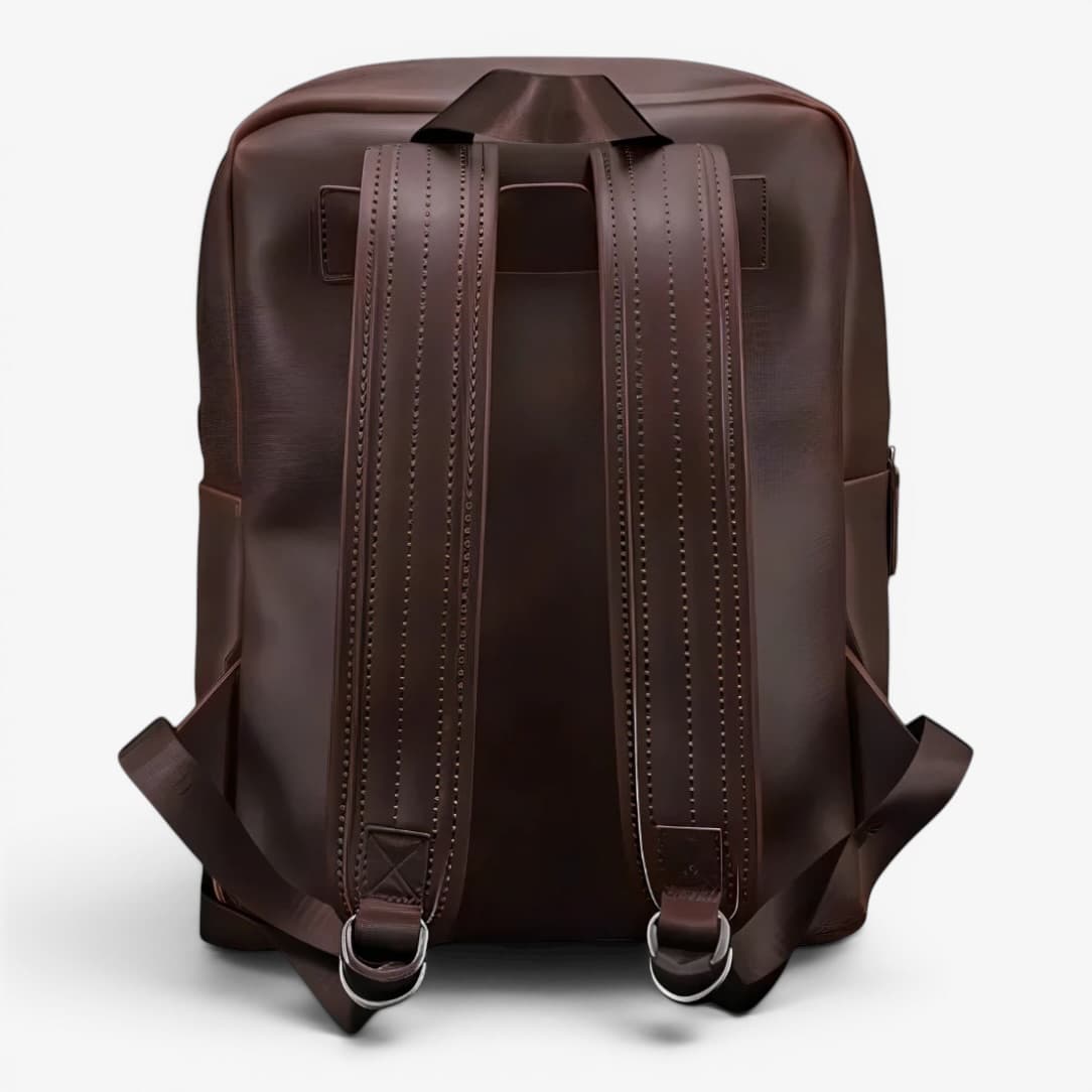 70s leather backpack men Handmade Vintage Coffee Mens Cool Leather Travel Bag for To prevent overweight or excessive loading Kobuk Leather Backpack - Midnight