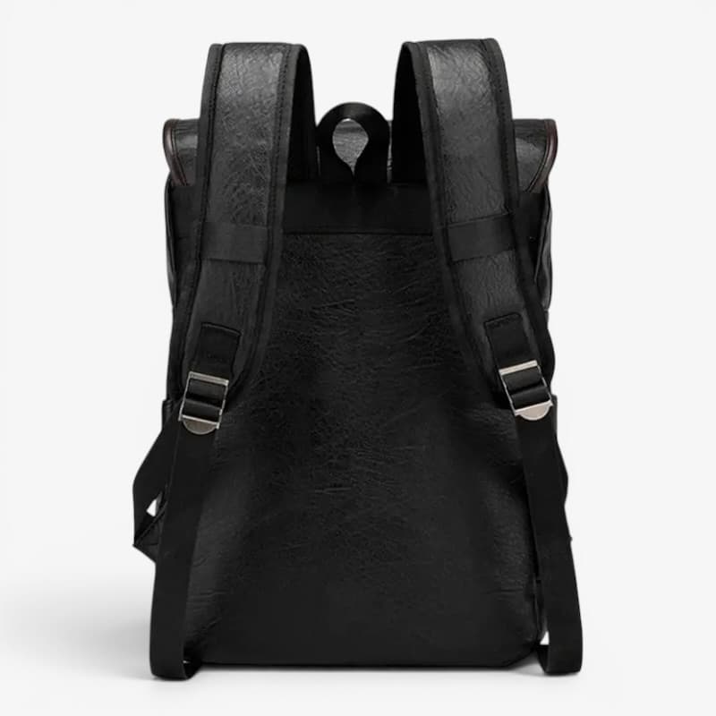 Backpacks For Men Leather Dark Brown ruksly