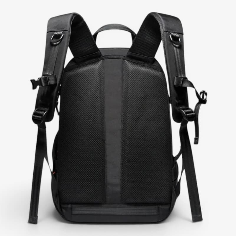 Multi-Compartment Backpack Black Matte ruksly