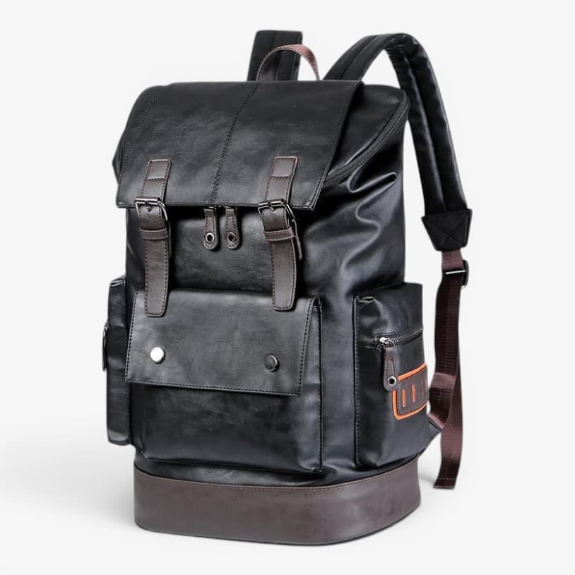 Flap Backpack Leather ruksly