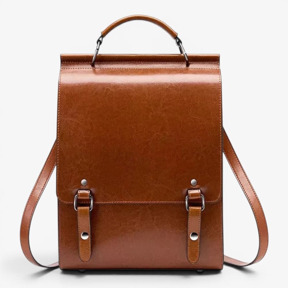 Vintage Leather Backpack ruksly