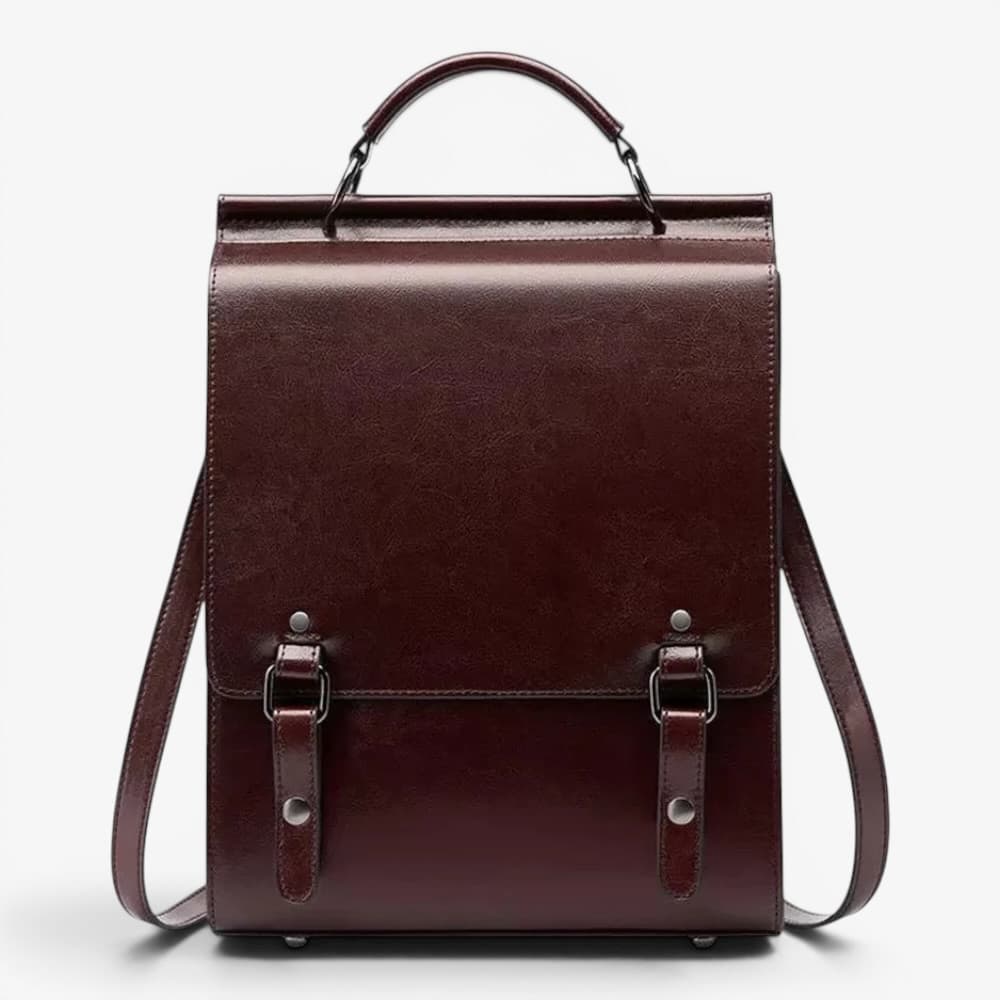 Vintage Leather Backpack ruksly