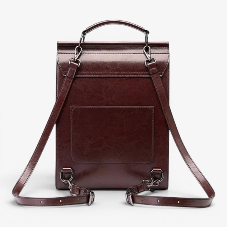 Vintage Leather Backpack ruksly