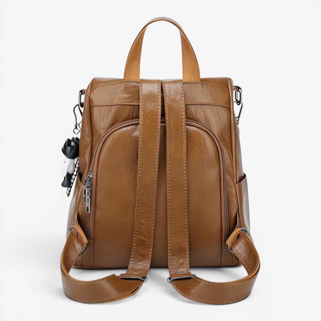 Leather Bow Backpack ruksly