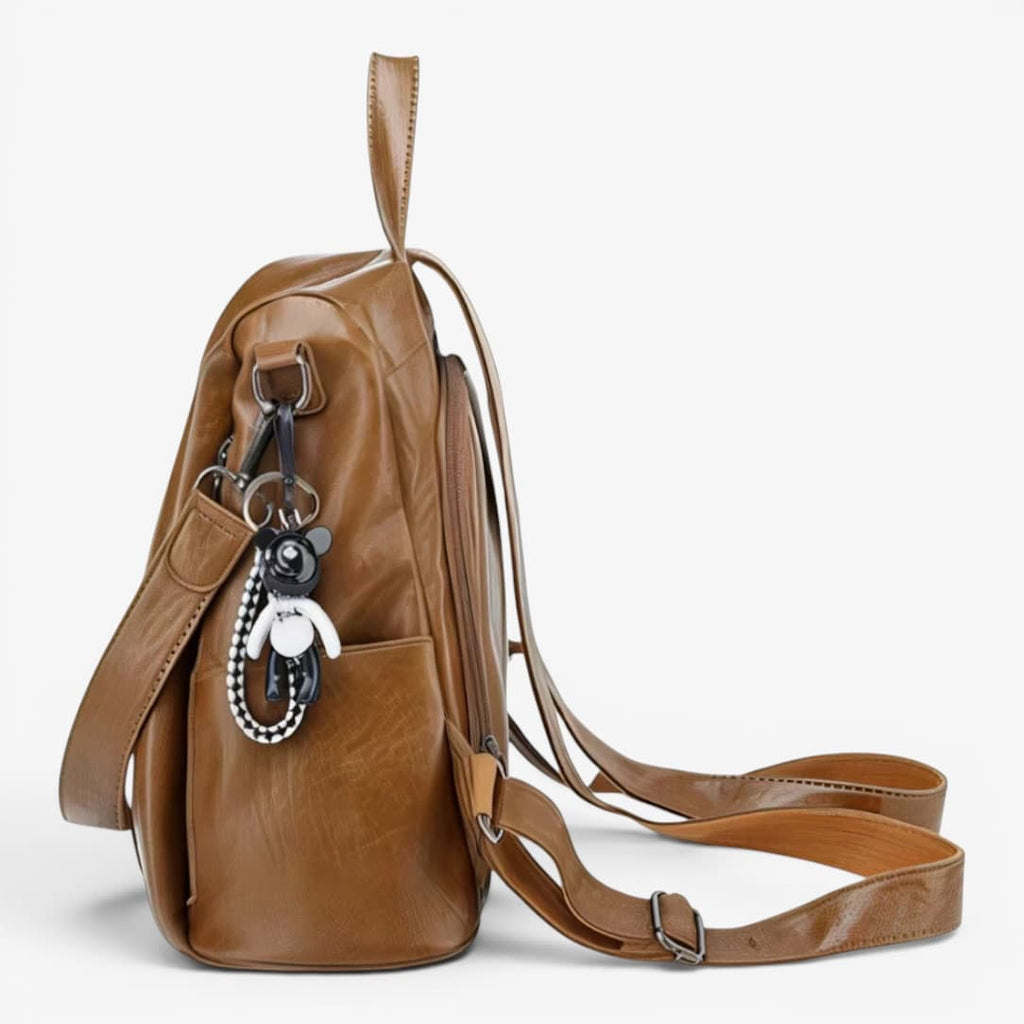 Leather Bow Backpack ruksly