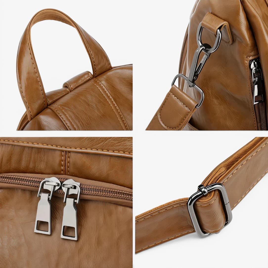 Leather Bow Backpack ruksly
