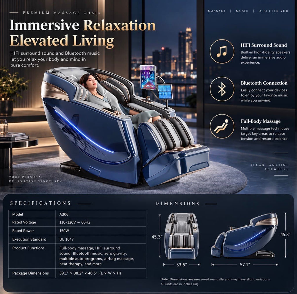 Massage Chair 6D Dual-Core Zero Gravity