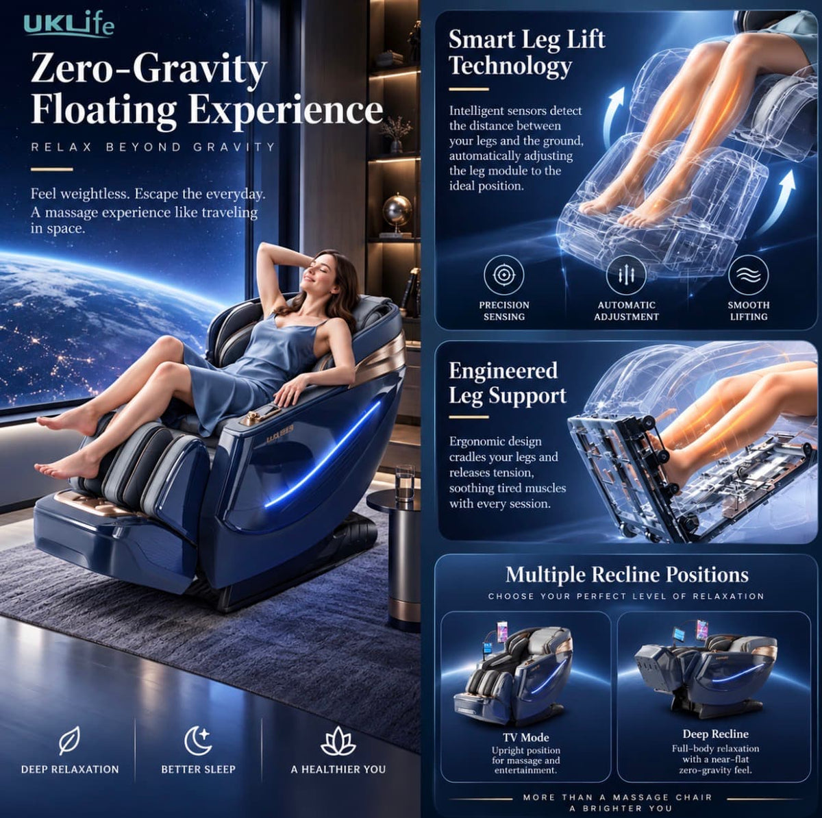 Massage Chair 6D Dual-Core Zero Gravity