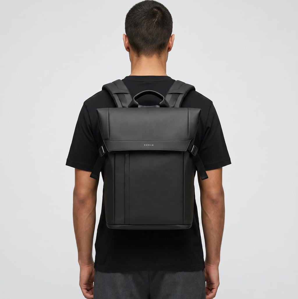 Modern 16-Inch Roll Top Laptop Backpack Maison Sacori