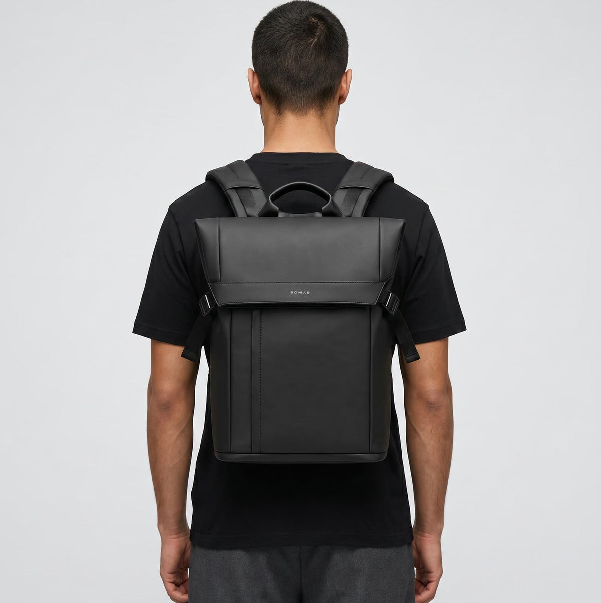 Modern 16-Inch Roll Top Laptop Backpack Maison Sacori