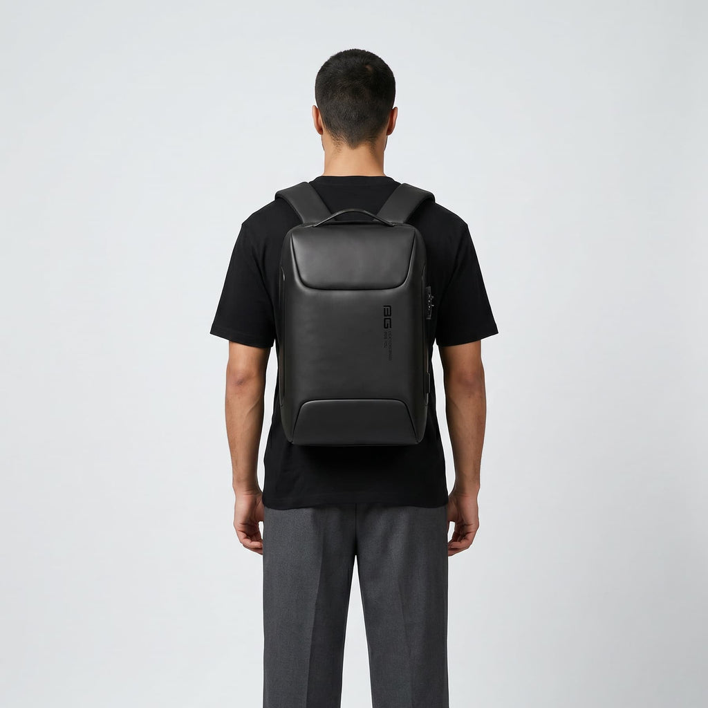 Black Anti-Theft Backpack – Secure & Stylish Maison Sacori