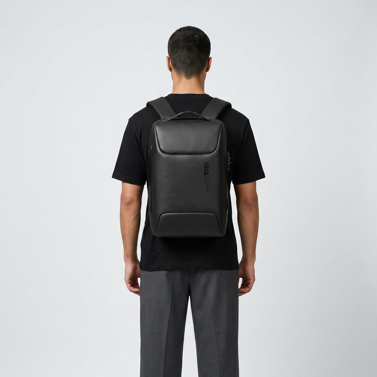 Black Anti-Theft Backpack – Secure & Stylish Maison Sacori