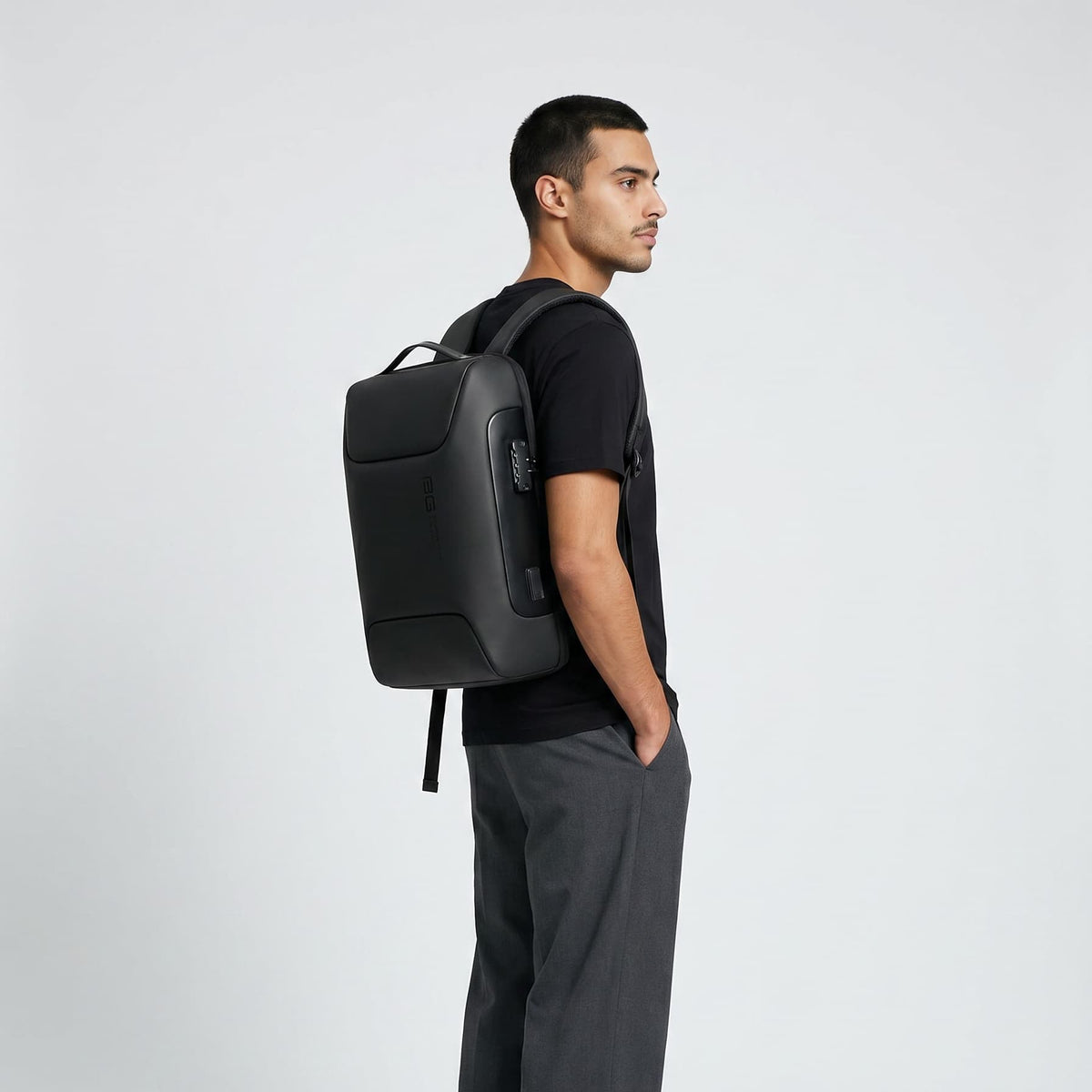 Black Anti-Theft Backpack – Secure & Stylish Maison Sacori